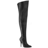 Leatherette 13 cm SEDUCE-3000WC thigh high stretch overknee boots with wide calf