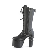 Leatherette 14 cm TORMENT-170 goth platform boots