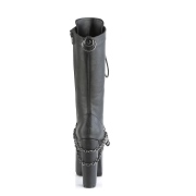 Leatherette 14 cm TORMENT-170 goth platform boots