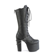 Leatherette 14 cm TORMENT-170 goth platform boots