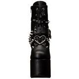 Leatherette 14 cm TORMENT-700 goth lolita platform ankle boots