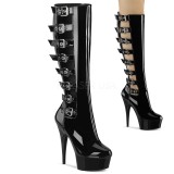 Leatherette 15 cm DELIGHT-2047 platform pleaser boots