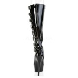 Leatherette 15 cm DELIGHT-2047 platform pleaser boots