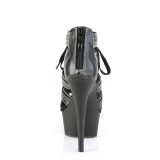Leatherette 15 cm DELIGHT-693 platform pleaser sandals