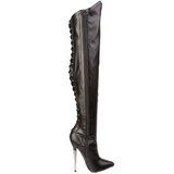 Leatherette 16 cm DAGGER-3060 fetish overknee boots