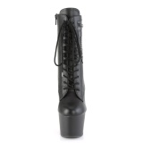Leatherette 18 cm ADORE-1020PK womens platform ankle boots