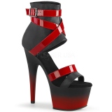 Leatherette 18 cm ADORE-700-15 platform pleaser sandals