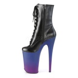Leatherette 23 cm INFINITY-1020BP pleaser ankle boots with platform