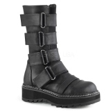 Leatherette 3 cm LILITH-211 demoniacult boots platform