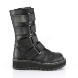 Leatherette 3 cm LILITH-211 demoniacult boots platform