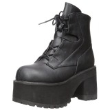 Leatherette 9,5 cm Demonia RANGER-102 gothic platform ankle boots