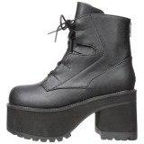 Leatherette 9,5 cm Demonia RANGER-102 gothic platform ankle boots
