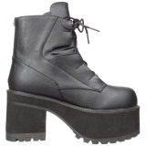 Leatherette 9,5 cm Demonia RANGER-102 gothic platform ankle boots
