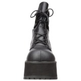 Leatherette 9,5 cm Demonia RANGER-102 gothic platform ankle boots