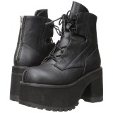Leatherette 9,5 cm Demonia RANGER-102 gothic platform ankle boots