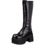 Leatherette 9,5 cm RANGER-302 Platform Mens Gothic Boots