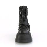 Leatherette Black 12 cm STOMP-13 ankle boots wedge platform