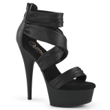 Leatherette platform 15 cm DELIGHT-620 pleaser high heels shoes