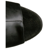 Leatherette rhinestones 18 cm BEJEWELED-1018D7 platform ankle boots