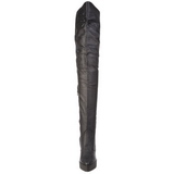 Leder 13,5 cm INDULGE-3011 overknee laarzen met plateauzool