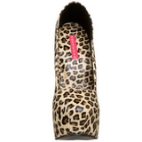 Luipaard 14,5 cm Burlesque TEEZE-35 damesschoenen met hoge hak