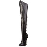 Mat 16 cm DAGGER-3060 overknee laarzen met stiletto hak