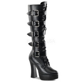 Matte 13 cm ELECTRA-2042 buckle womens boots with platform