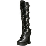 Matte 13 cm ELECTRA-2042 buckle womens boots with platform