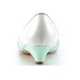 Multicolored 4 cm retro vintage LULU-05 Pinup Pumps Shoes with Low Heels