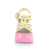 Neon 13 cm Demonia DYNAMITE-02 lolita sandalen wedge sandalen sleehak