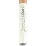 Neon plateau 18 cm ADORE-1020GD transparante hakken - pole dance enkellaarsjes