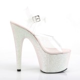 Opaal glitter 18 cm Pleaser ADORE-708HMG paaldans schoenen met hoge hakken