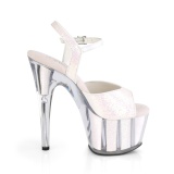 Opaal glitter plateau 18 cm ADORE-710G pole dance schoenen met hoge hakken