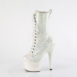 Opal glitter 18 cm ADORE-1040IG high heels ankle boots platform
