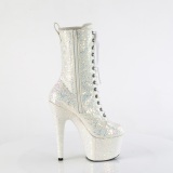 Opal glitter 18 cm ADORE-1040IG high heels ankle boots platform