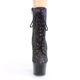 Paarse 18 cm ADORE-1020OMBG glitter exotic hakken - pole dance enkellaarzen