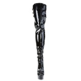 Patent 15 cm DELIGHT-3055 Pleaser Overknee Boots