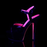 Patent 15 cm KISS-209TT High Heeled Sandal Neon Platform