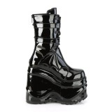 Patent 15 cm WAVE-150 demoniacult knee boots wedges platform