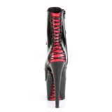 Patent 18 cm ADORE-1020FH corset platform womens ankle boots