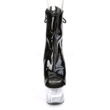 Patent 18 cm FLASH-1018-7 led platform pole dance ankle boots