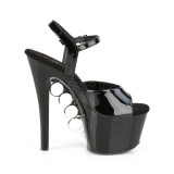Patent 18 cm KNUCKS-709 platform pleaser high heels shoes