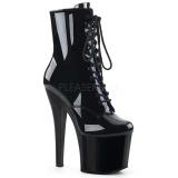 Patent 18 cm RADIANT-1020 lace up womens ankle boots