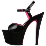 Patent 18 cm SKY-309TT High Heeled Sandal Neon Platform