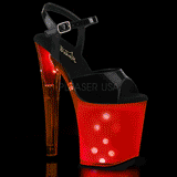 Patent 20 cm DISCOLITE-809 LED light platform stripper high heel shoes