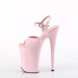 Patent 23 cm INFINITY-909 Roze extrem platform high heels shoes