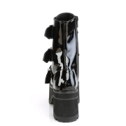 Patent 9,5 cm Demonia RANGER-308 gothic platform ankle boots