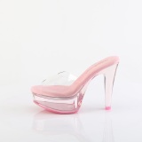 Perspex 13 cm MARTINI-501 Rose mules high heels