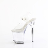 Perspex platform 20 cm TREASURE-808FLA pleaser high heels transparent