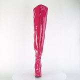Pink 13 cm SEDUCE-3000WC stretch wijde schacht overknee laarzen brede schacht